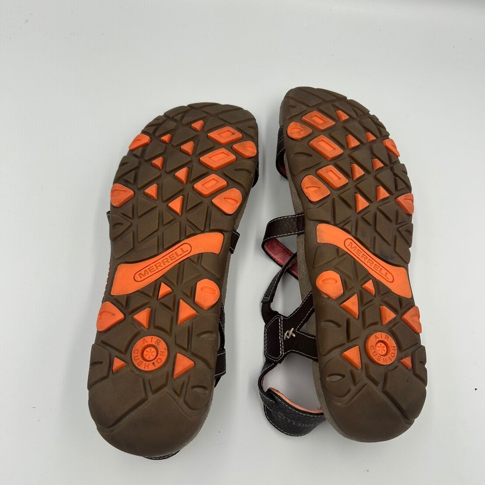 Merrell Sandals Womens 9 Cocoa Coral Strappy Leather Air Cushion J2852966 - Picture 4 of 6